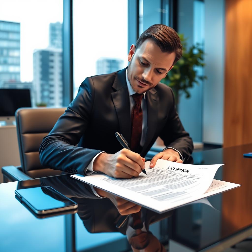 Corporate Officer Exemption — workers comp exemption filing